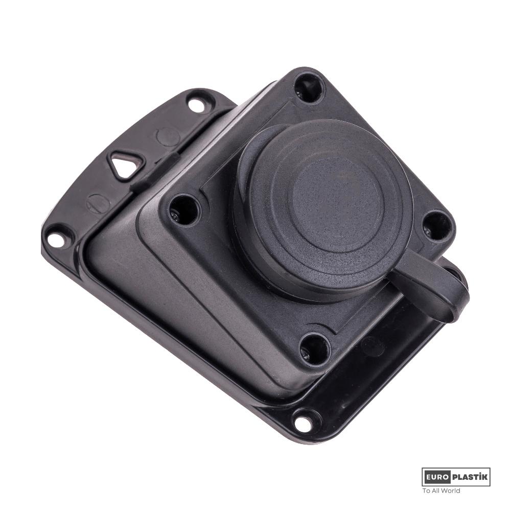 1x16A Monophase Earthed Wall Socket Oblique (45°)